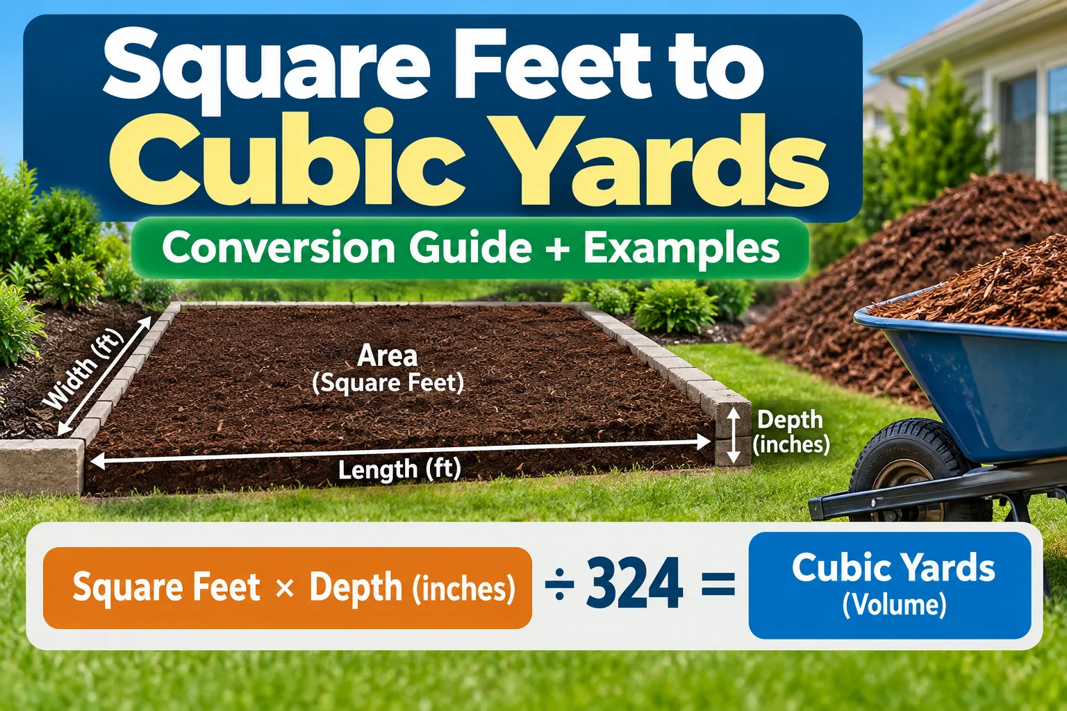 Square Feet to Cubic Yards conversion guide